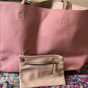 Pink Free People tote bag